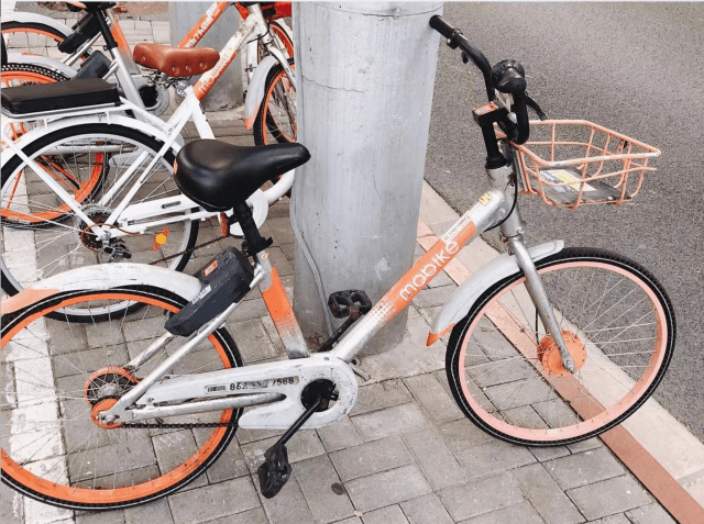 中国のシェア自転車mobike